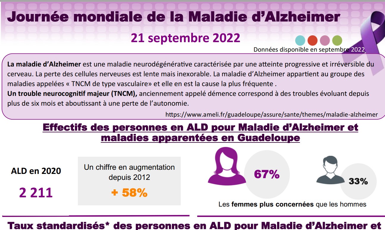 Infographie : La maladie d'Alzheimer en chiffres